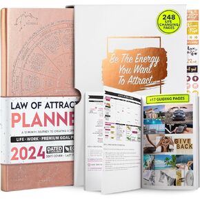 2025 Planner Weekly and Monthly | 16-Month Life Planner to Increase Productivity & Happiness | Dated 2025 Planner Include Foldable Vision Board, Gift Box & Planner Stickers | Sep 2024 to Dec 2025