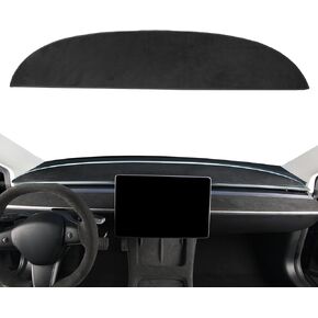 Dashboard Cover for Tesla Model Y/3,Flannel Dash Cover Mat for Tesla Model Y 2021 2022 2023 Model 3 2017-2023,Non-Slip,Anti-Glare