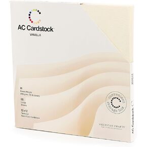 American Crafts - Cardstock Variety Pack, Vanilla