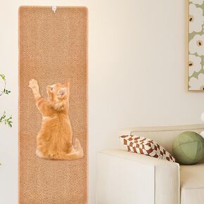 70.9"x 15.7" Thickened Extra Large Cat Wall Climbing Carpet with 10pcs Fixed Nails, Durable Cat Wall Furniture, Wall Scratcher, Scratching Post, Couch Sofa Protector