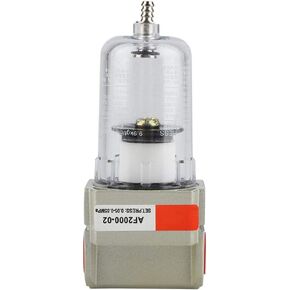 AF2000-02 1/4 inch Air Compressor Filter Regulator Particulate Air Filter Compressor Water Moisture Trap Cleaner