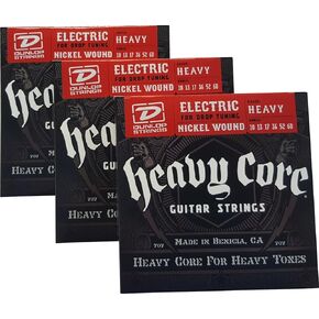 أوتار ثقيلة من Dunlop - ثقيلة 10-60، 3 مجموعات مكونة من 6 أوتار DHCN1060-6
