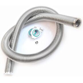 bmotiontech ISO-KF KF16 flange Corrugated vacuum bellow Hose Set with 2X Aluminum clamp / 2X SS Centering Ring / 2X FKM O-Ring (3.3 feet / 1000mm KF16)