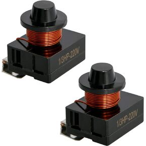 Aopin 3 Pin 12 Ohm Refrigerator PTC Starter/Start Relay Compressor Starter Relay Replacement Part for Car Refrigerator, Portable Freezer, Beverage&Wine&Beer Cooler, Air-Conditioning Compressor 2 Pcs