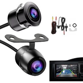 1 PC Car Reversing Camera, 170-degree Wide-Angle Navigation Reversing Image HD Night Vision Camera, Waterproof Shockproof Camera with 2 Installation Options, Universal Car Accessories (Black)