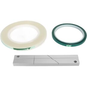 1/4 10inch Tape Splicing Set with Splicing Tape and Leader Tape, Reel to Reel 1/4 10inch Professional Tape Splicing Block.