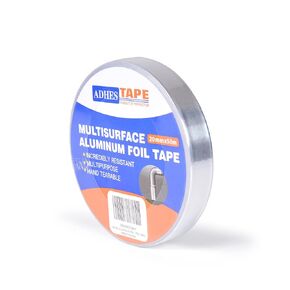 ADHES Foil Tape Aluminum Tape Heat Resistant Tape Metal Duct Tape, Withstand from 80°C to 100°C, 100mm x50m, for HVAC, Repair Sealing and Insulation