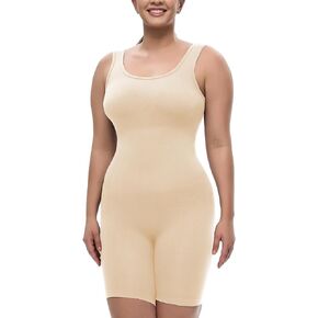Bodysuits For Women Seamless Shapewear Tummy Control Mid Thigh Butt Lifting Full Body Shaper Tummy Control