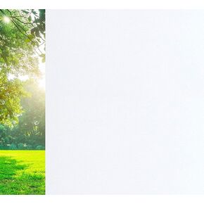 VSUDO 2 Roll 35.4" by 78.7" White Frosted Privacy Window Film, Removable Matte Window Film, Opaque Window Glass Covering, Static Cling Window Sticker for Office Bath Meeting Room (38.75 sq. Ft Total)