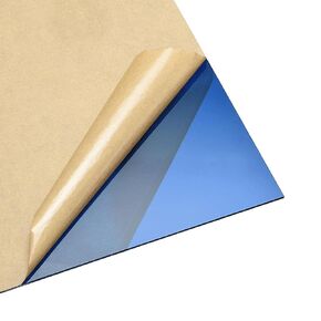 uxcell Blue Clear Cast Acrylic Sheet,12" x 12",3mm Thick,Plastic PMMA Acrylic Board for Signs Display Projects,Craft