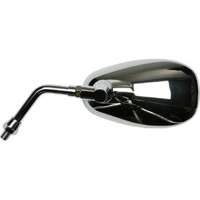 Emgo 20-86834 Chrome Finish Left Side Replacement Mirror for Yamaha Cruisers