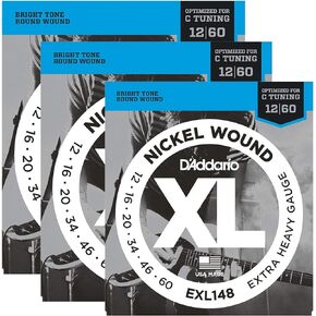 EXL148 Extra Heavy Drop C Tuning Electric Guitar Strings_AB