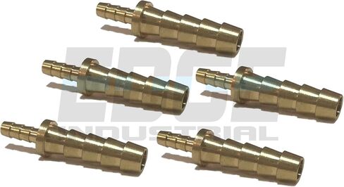 1/4" X 1/8" Hose ID Brass Barb Reducer SPLICER Fitting Fuel / AIR / Water / Oil / Gas / WOG (Qty 1) in Saudi Arabia