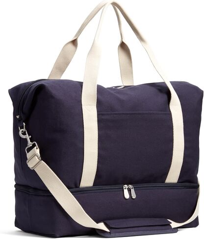 LO & SONS Duffel And Carry On Travel Bag, 40L Capacity Canvas Tote For Road Trips, Overnight Hospital Bag With Shoe Compartment, Shoulder Weekender Gym Bags For Women (Catalina Deluxe) in Saudi Arabia