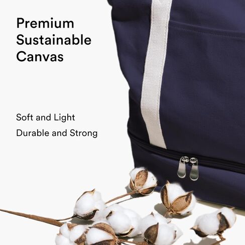 LO & SONS Duffel And Carry On Travel Bag, 40L Capacity Canvas Tote For Road Trips, Overnight Hospital Bag With Shoe Compartment, Shoulder Weekender Gym Bags For Women (Catalina Deluxe) in Saudi Arabia