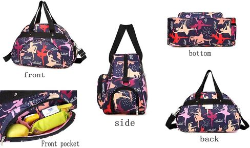 Dance Duffle Bag For Girls Ballet Bag,Light Weight,Gift (Pink) in Kuwait