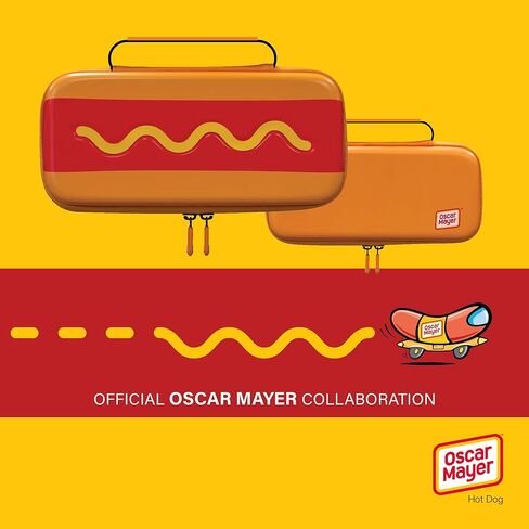 وحدة تحكم Hyperkin Limited Edition الرسمية من Oscar Mayer EVA ذات الغلاف الصلب، حقيبة حمل للسفر - مرخصة رسميًا - لطراز Nintendo Switch® OLED/Nintendo Switch Lite®/Nintendo Switch® (Hot Dog) in Saudi Arabia