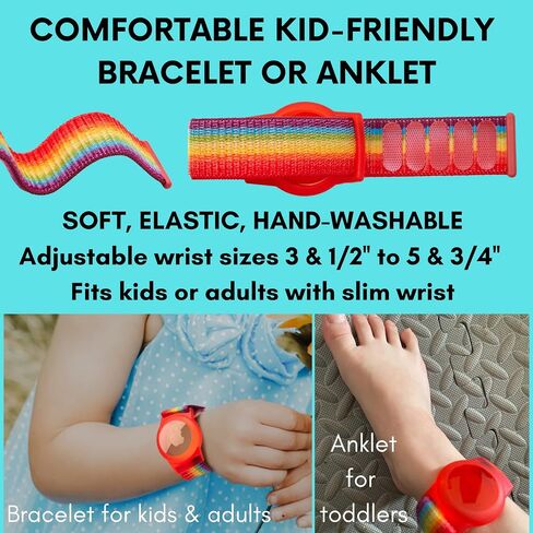 Airtag Bracelet for Kids Airtag Necklace Kids, Comfy Secure Airtag Wristband Kids Air Tag Necklace for Kids, Adults | Air Tag for Kids AirTag Watch Band in Saudi Arabia