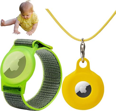 سوار Airtag للأطفال قلادة Airtag للأطفال، سوار معصم Airtag مريح وآمن للأطفال، قلادة Airtag للأطفال والكبار | علامة الهواء للأطفال AirTag حزام الساعة in Kuwait