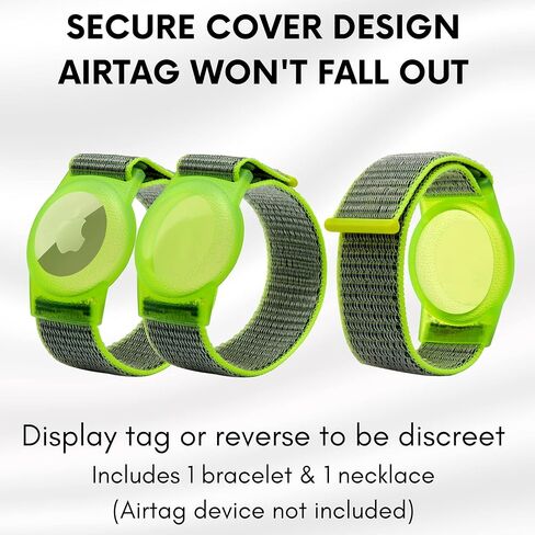 سوار Airtag للأطفال قلادة Airtag للأطفال، سوار معصم Airtag مريح وآمن للأطفال، قلادة Airtag للأطفال والكبار | علامة الهواء للأطفال AirTag حزام الساعة in Kuwait