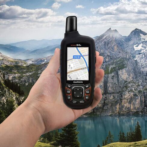 kwmobile Case Compatible with Garmin GPSMAP 64 / 64s / 64st - GPS Handset Navigation System Soft Silicone Skin Protective Cover - Black in Saudi Arabia