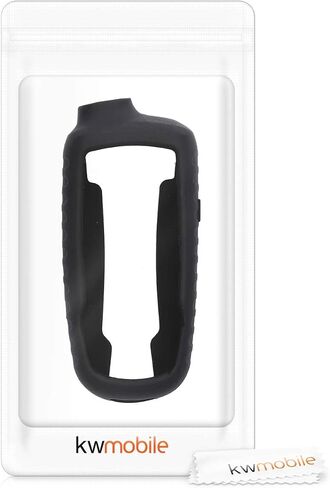 kwmobile Case Compatible with Garmin GPSMAP 64 / 64s / 64st - GPS Handset Navigation System Soft Silicone Skin Protective Cover - Black in Saudi Arabia