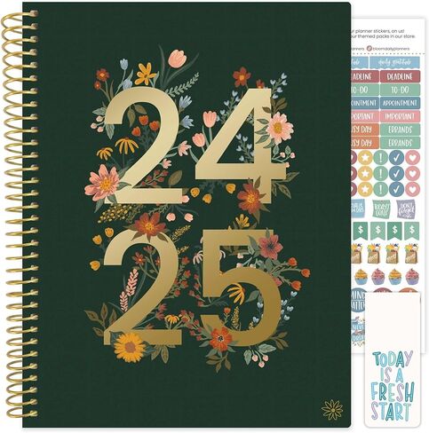 bloom daily planners 2024-2025 Academic Year Day Planner (July 2024 - July 2025) - 5.5" x 8.25" - Weekly/Monthly Agenda Organizer Book with Stickers & Bookmark - Dreams In Bloom in Saudi Arabia