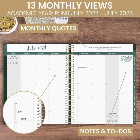 bloom daily planners 2024-2025 Academic Year Day Planner (July 2024 - July 2025) - 5.5" x 8.25" - Weekly/Monthly Agenda Organizer Book with Stickers & Bookmark - Dreams In Bloom in Saudi Arabia
