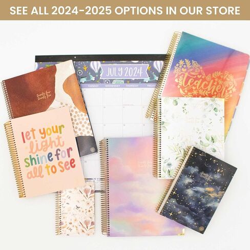bloom daily planners 2024-2025 Academic Year Day Planner (July 2024 - July 2025) - 5.5" x 8.25" - Weekly/Monthly Agenda Organizer Book with Stickers & Bookmark - Dreams In Bloom in Saudi Arabia