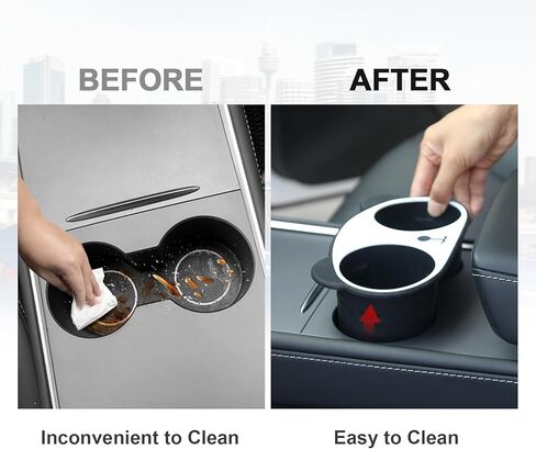 حامل أكواب مركزي لطراز تسلا 3 موديل Y 2023 2022 2021، ملحقات داخلية لطيفة على شكل باندا تسلا in Kuwait