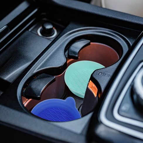 6 عبوات من قواعد الأكواب العالمية المصنوعة من السيليكون لحاملات الأكواب، قواعد أكواب مضادة للانزلاق مقاس 3.18 بوصة، ملحقات السيارة الداخلية وحامل أكواب وبطانة لزينة السيارات (6 ألوان) in Kuwait