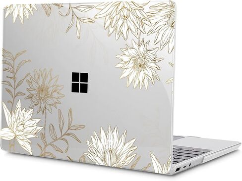 Tuiklol Case for 13.5 Inch Microsoft Surface Laptop 5/4/3 Releases with Metal Palm Rest, Hard Shell Case with Screen Protector and Keyboard Cover +Dust Plugs Model 1951/1868,Sparkly Pink in Saudi Arabia