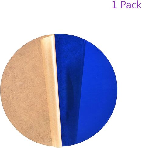 DMiotech 7" Diameter 2mm Thick Acrylic Sheet Circle Round Disc PMMA Acrylic Board for Craft DIY Display Project Sign Blank Blue Translucent in Saudi Arabia