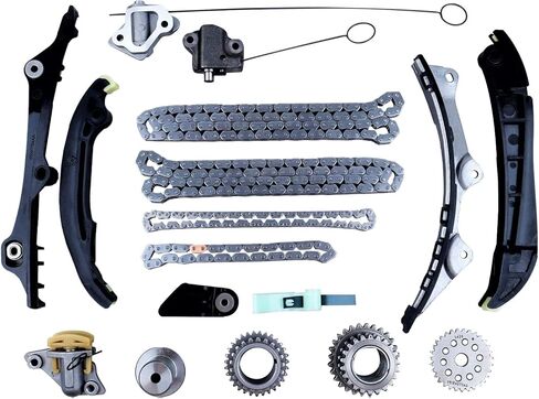 مجموعة سلسلة توقيت المحرك مع شداد يناسب 11-20 كرايسلر/200/300/تاون آند كونتري، 11-20 دودج تشالنجر/تشارجر/دورانجو، 11-20 جيب شيروكي/جراند شيروكي/رانجلر، 12-20 رام 1500/3.2 لتر 3.6 لتر in Kuwait