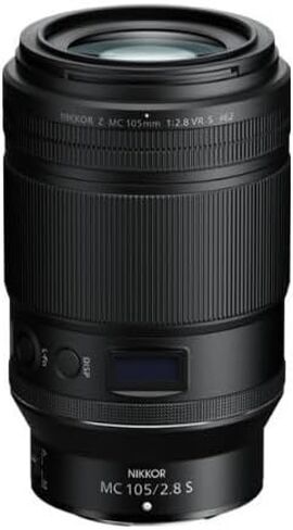 عدسة ماكرو Nikon NIKKOR Z MC مقاس 105 مم f/2.8 VR S - عدسة تصوير دقيقة مع تثبيت الصورة لكاميرات سلسلة Z مع مجموعة تنظيف التصوير الفوتوغرافي ومجموعة مرشحات رقمية (3 عناصر) in Saudi Arabia