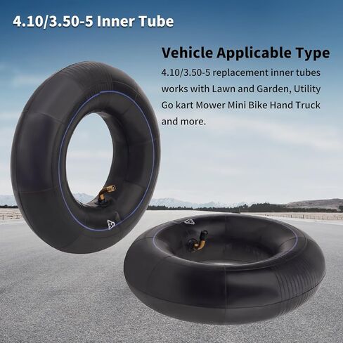 4.10/3.50-5 أنابيب داخلية للإطارات مع جذع صمام TR87 بديل عالي التحمل للحديقة والحديقة، شاحنة يدوية صغيرة للدراجة الصغيرة (عبوة من 2) in Kuwait