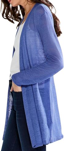 NIC+ZOE Women's Long Back of The Chair Cardigan in Saudi Arabia