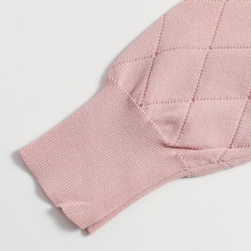 سترة نسائية ربيعية كاجوال بأكمام طويلة ومفتوحة من الأمام ورقبة على شكل حرف V وزر سترة صوفية منقوشة in Kuwait