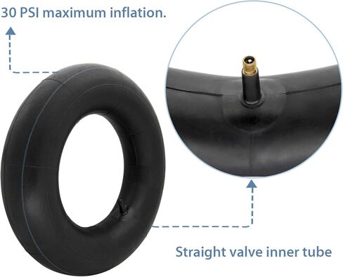 2 قطعة 4.80/4.00-8 الأنبوب الداخلي، 4.80/4.00-8 أنبوب شديد التحمل مع ساق صمام مستقيم TR-13 متوافق مع الأنبوب الداخلي لعربة اليد in Kuwait