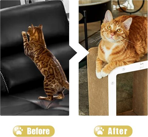 Cardboard Cat House,Vertical and Horizontal Cat Scratcher Board,Cardboard Cat Bed Suitable for Cats to Rest Cat Scratch Pad, Door Clips, Furniture Protectors from Cat Scratching in Saudi Arabia