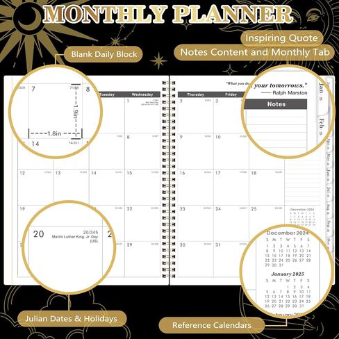 2024-2025 Student Planner - Academic School Planner 2024-2025, JUL 2024 to JUN 2025, 9'' x 11'', Weekly Lesson Planner, Planner 2024-2025 with Stickers, 3-Holes Punched in Saudi Arabia