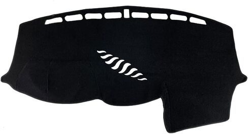 غطاء لوحة سيارة فورد فوكس 2012-2018 داش ماتس وسادة حماية الظل (سجادة ممتازة، أسود) in Kuwait