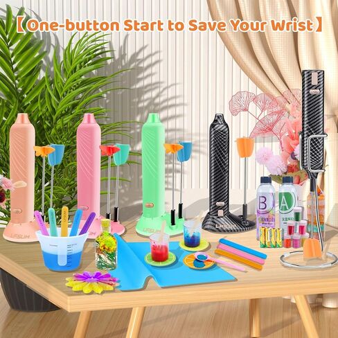 خلاط الراتنج، خلاط إيبوكسي بطارية محمول لتقليل الفقاعات، خلاط راتنجات الإيبوكسي، محرك الراتنج للراتنج، خلط السيليكون، بهلوان للحرف اليدوية in Kuwait