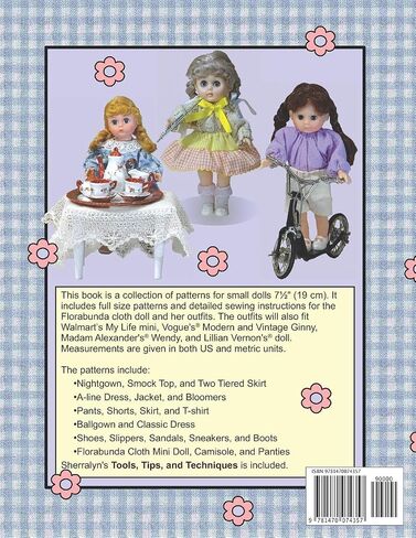 Sew a Small Doll and Her Clothing: Full Size Patterns for 7.5 inch Florabunda and Her Outfits in Saudi Arabia