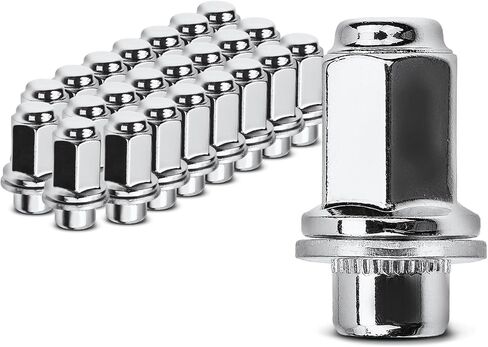 A-Premium 10pcs Wheel Lug Nuts M12 x 1.5 Chrome Flat Seat Mag Lug Nuts Compatible with Toyota Tacoma 4Runner Camry Corolla Lexus 9094201058 in Saudi Arabia
