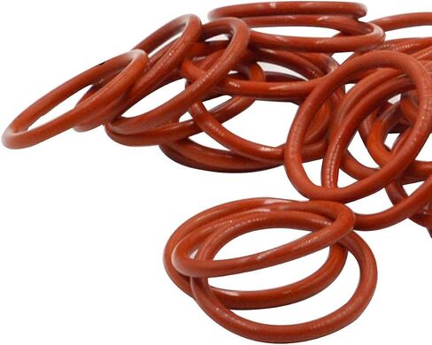 100pcs 9mm OD 5mm ID 2mm Dia Food Grade Silicone Rubber Seal O-Ring Red in Saudi Arabia