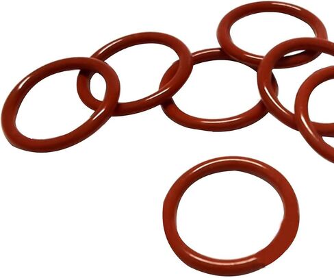 100pcs 9mm OD 5mm ID 2mm Dia Food Grade Silicone Rubber Seal O-Ring Red in Saudi Arabia