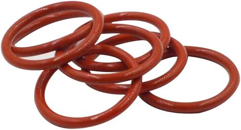 100pcs 9mm OD 5mm ID 2mm Dia Food Grade Silicone Rubber Seal O-Ring Red in Saudi Arabia