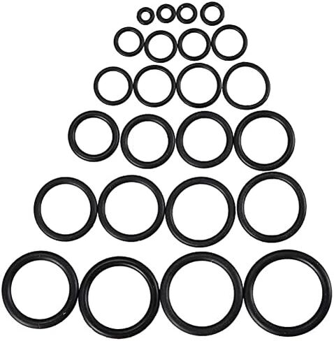 24 حجم 1200 قطعة من مطاط النتريل O-Ring طوقا مجموعة متنوعة 1.5 مم 2.4 مم 3.1 مم غسالة الختم NBR متري O-Ring مجموعة متنوعة للسباكة والغاز والسيارات وإصلاح الصنبور OD 6 مم - 28 مم in Kuwait
