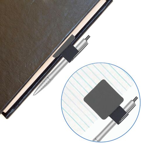 Pen Loop,Adhesive Pen Holder for Notebook with Metal Pen Clips,12 Pcs Adhesive Pencil Pen Holder Elastic Loop PU Leather Pen Holder for Journals,Calendars (8 Colors) in Saudi Arabia